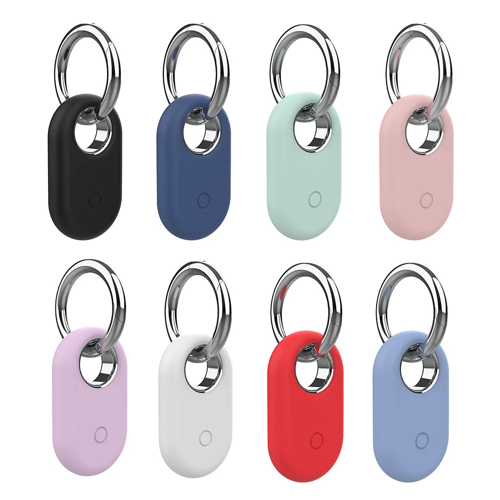 For Samsung Galaxy SmartTag 2 Locator Tracker Case Keychain Anti-Scratch Protective Skin Cover For Smart Tag Tracker Holder