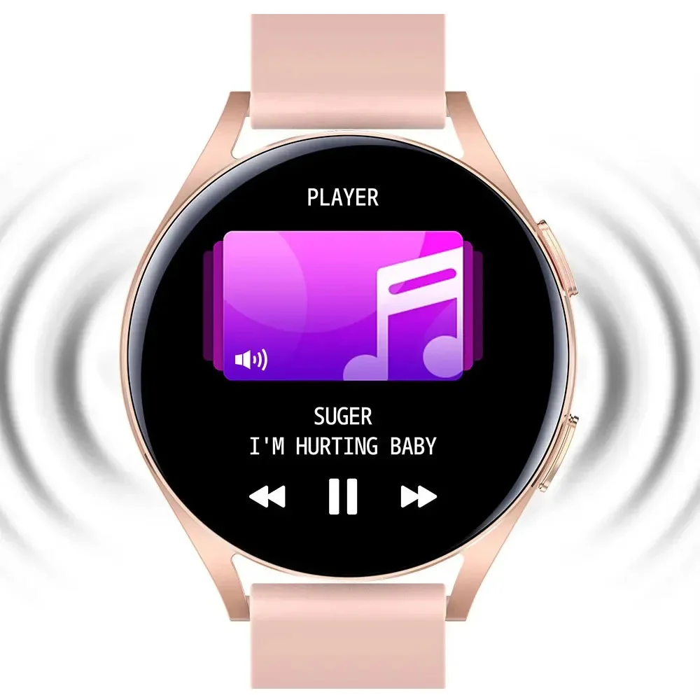 LAXASFIT Watch 6 Smart Watch 1.32 inch 128*160 Bluetooth Call Health Monitoring Alarm Clock Fashion Watch Men Women Holiday Gift