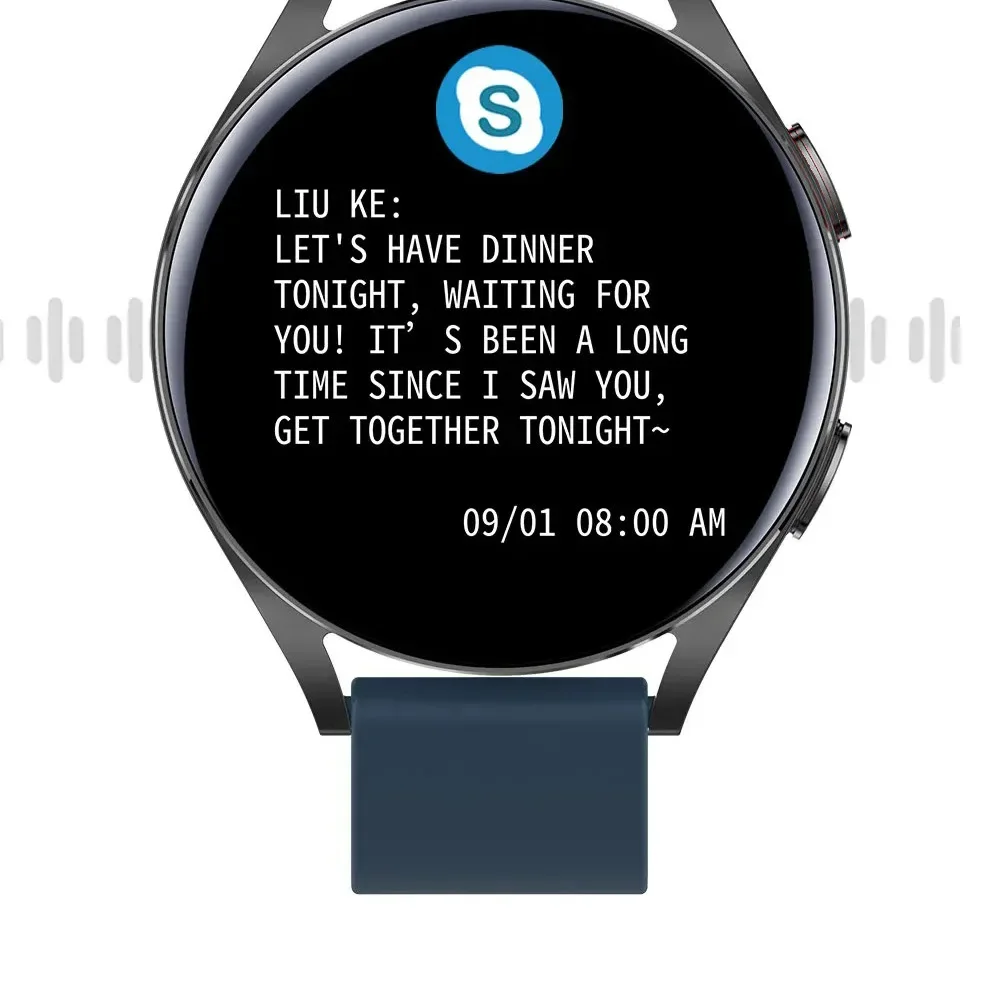 LAXASFIT Watch 6 Smart Watch 1.32 inch 128*160 Bluetooth Call Health Monitoring Alarm Clock Fashion Watch Men Women Holiday Gift