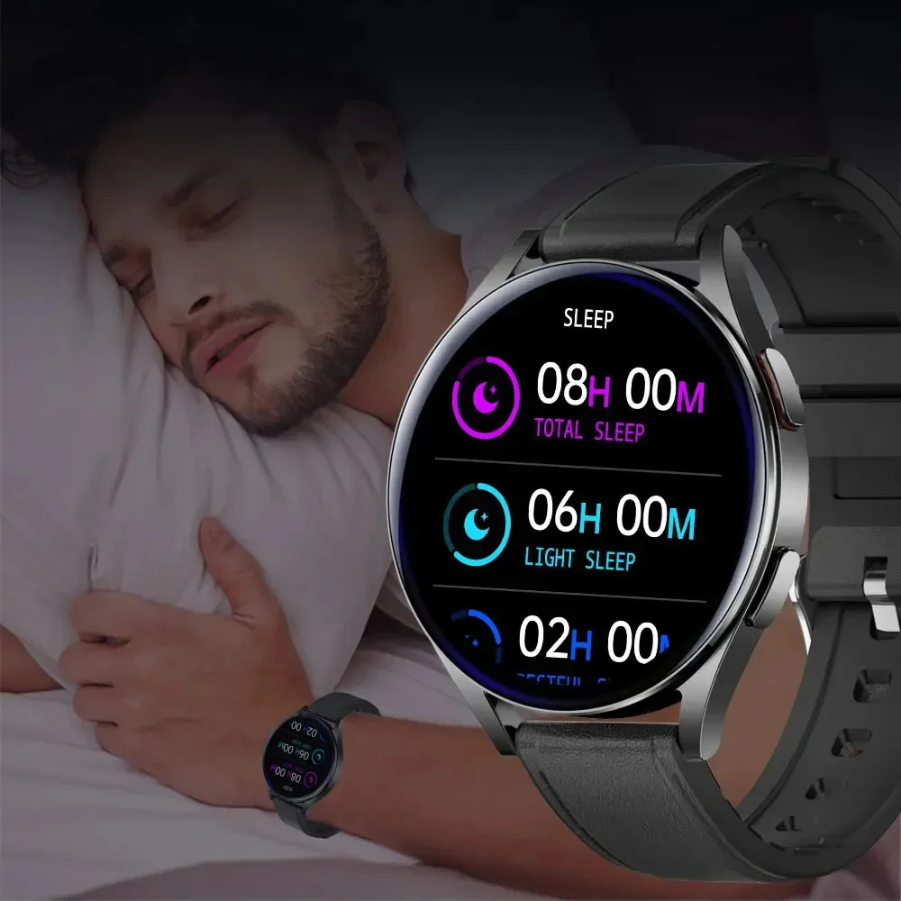 LAXASFIT Watch 6 Smart Watch 1.32 inch 128*160 Bluetooth Call Health Monitoring Alarm Clock Fashion Watch Men Women Holiday Gift