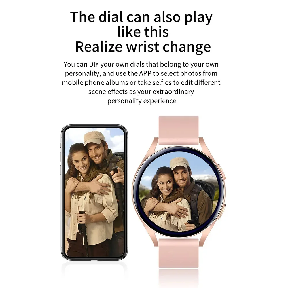 LAXASFIT Watch 6 Smart Watch 1.32 inch 128*160 Bluetooth Call Health Monitoring Alarm Clock Fashion Watch Men Women Holiday Gift