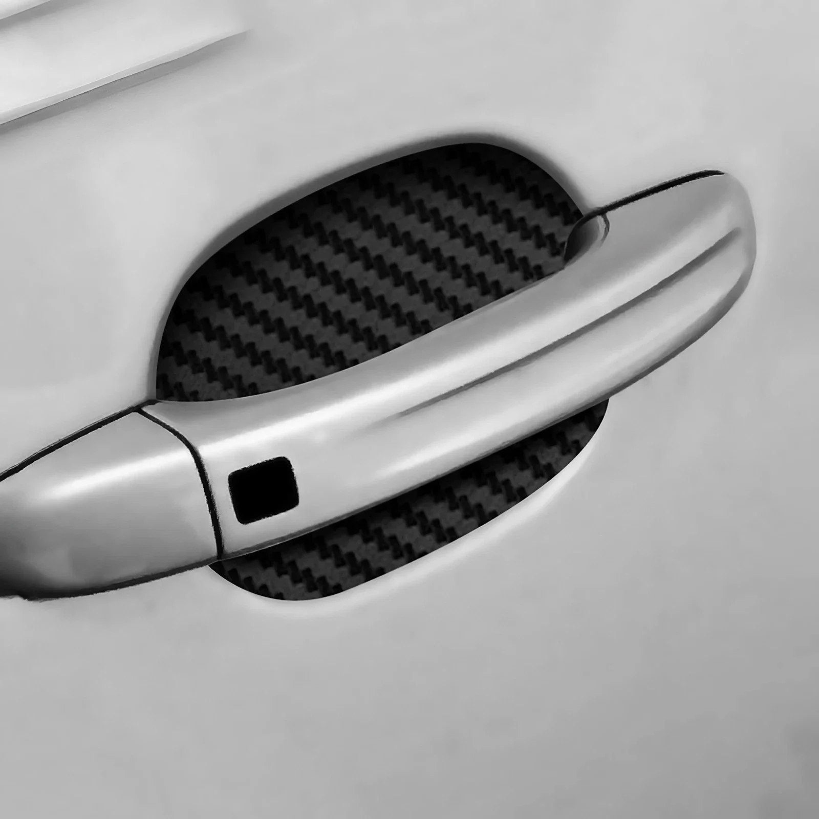 Universal Carbon Fiber Car Door Handle Protector, Vinyl Anti-Scratch Protective Film for Car Handles