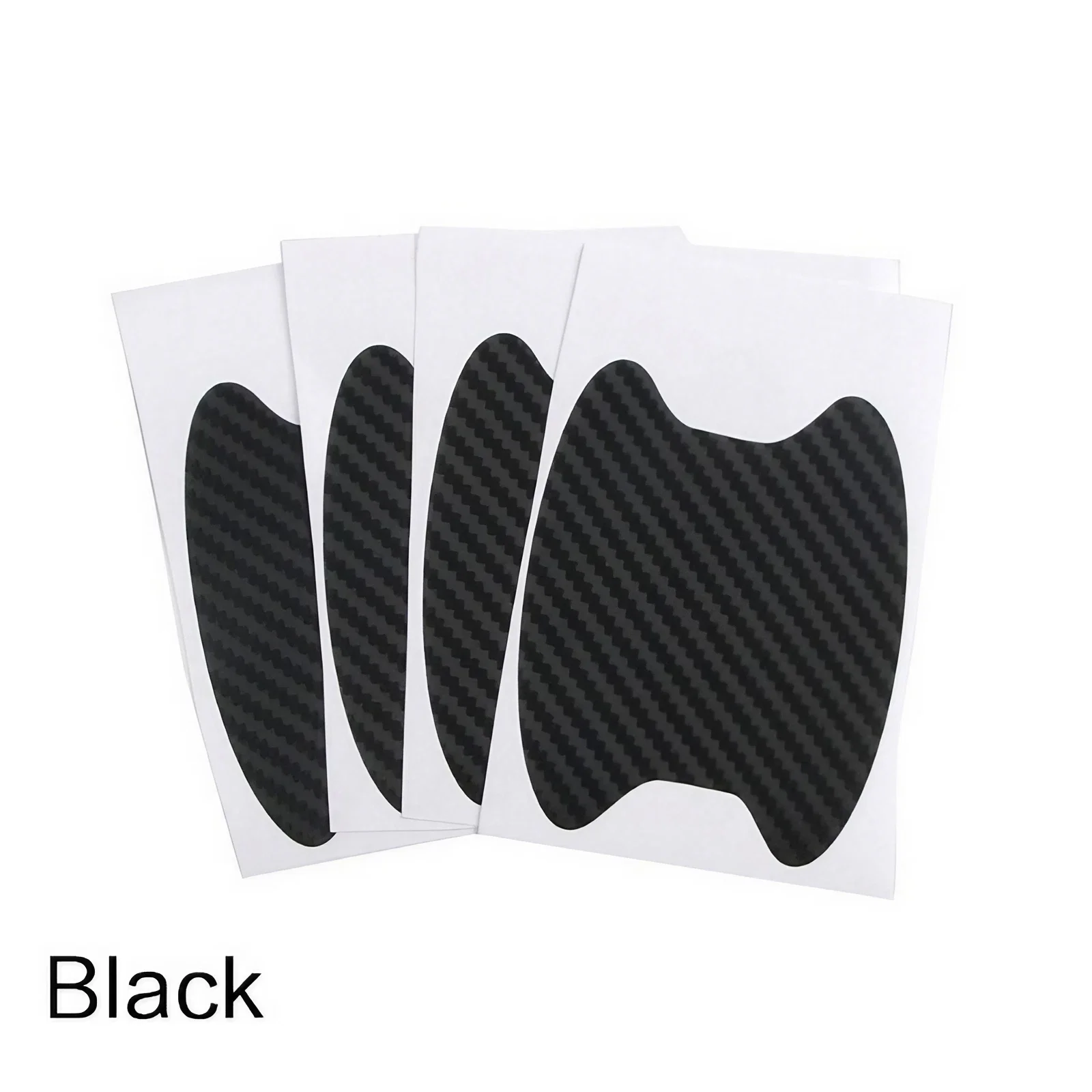 Universal Carbon Fiber Car Door Handle Protector, Vinyl Anti-Scratch Protective Film for Car Handles