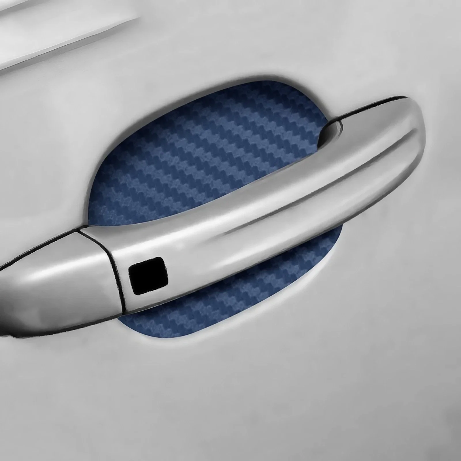 Universal Carbon Fiber Car Door Handle Protector, Vinyl Anti-Scratch Protective Film for Car Handles
