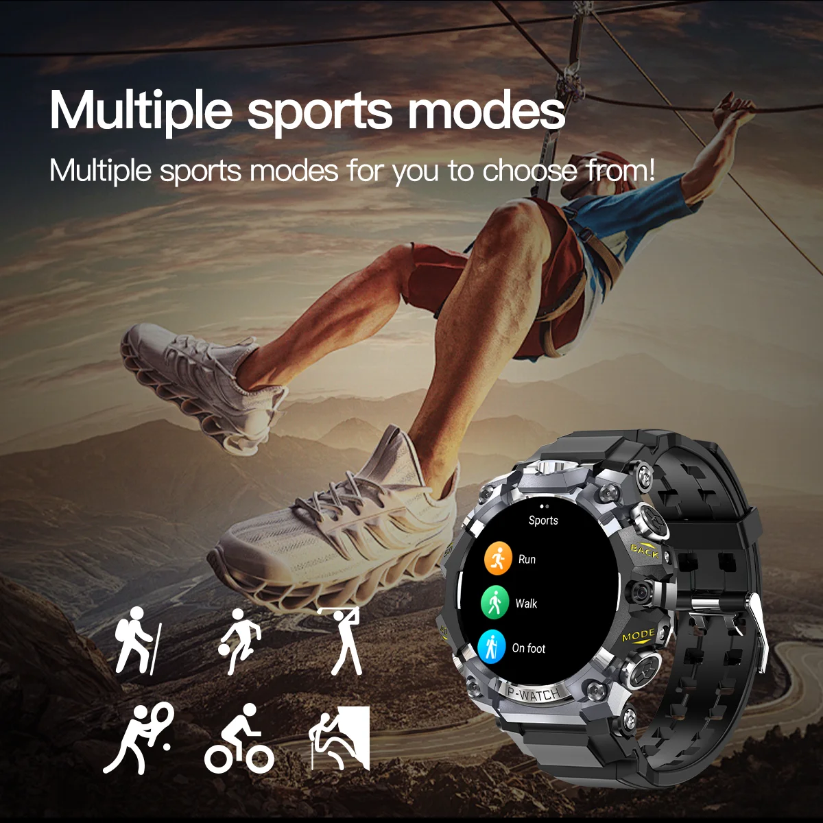 GoldenSpike 4G Sim Card Smart Watch 200W+800W Dual Camera GPS tracking Video Calling Android Watch Phone Wifi Connect Download