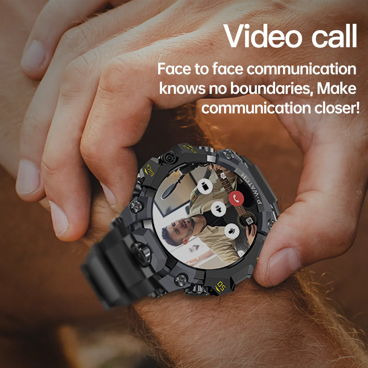 GoldenSpike 4G Sim Card Smart Watch 200W+800W Dual Camera GPS tracking Video Calling Android Watch Phone Wifi Connect Download