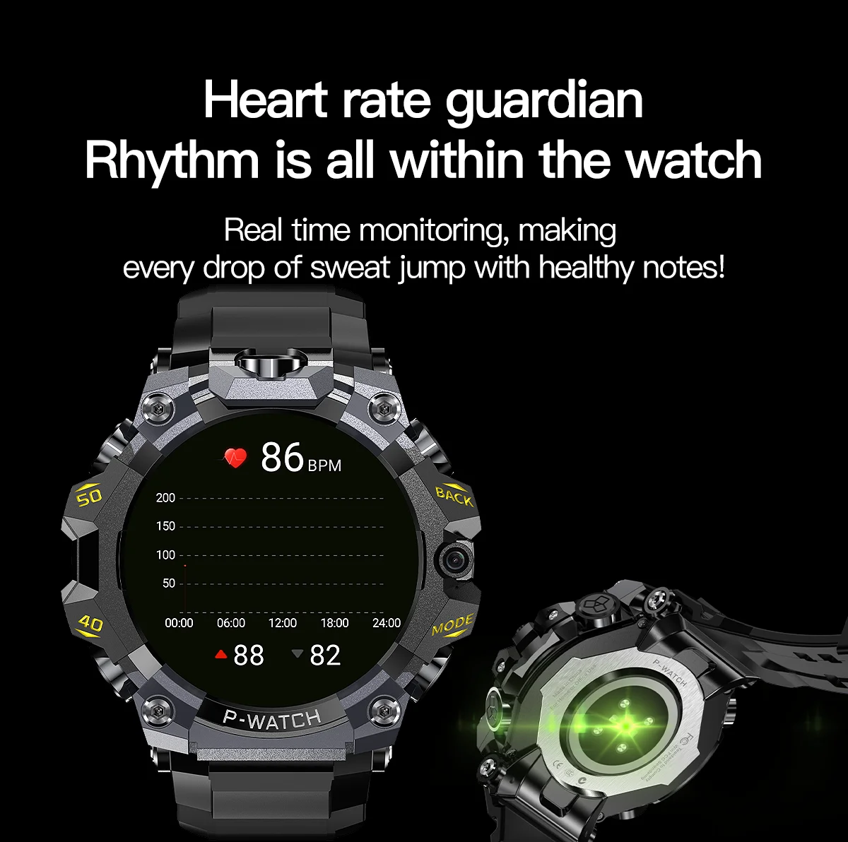 GoldenSpike 4G Sim Card Smart Watch 200W+800W Dual Camera GPS tracking Video Calling Android Watch Phone Wifi Connect Download