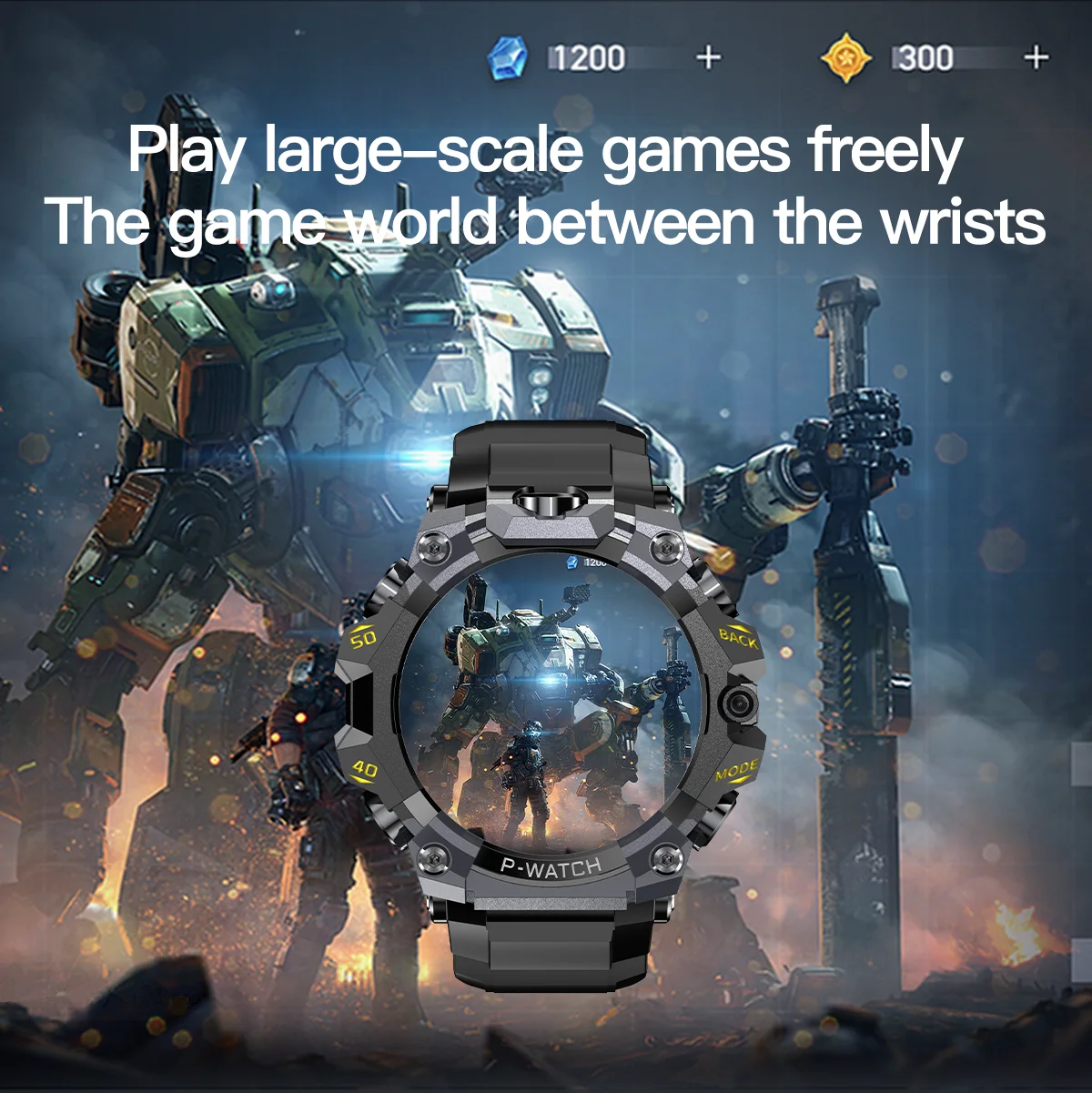 GoldenSpike 4G Sim Card Smart Watch 200W+800W Dual Camera GPS tracking Video Calling Android Watch Phone Wifi Connect Download