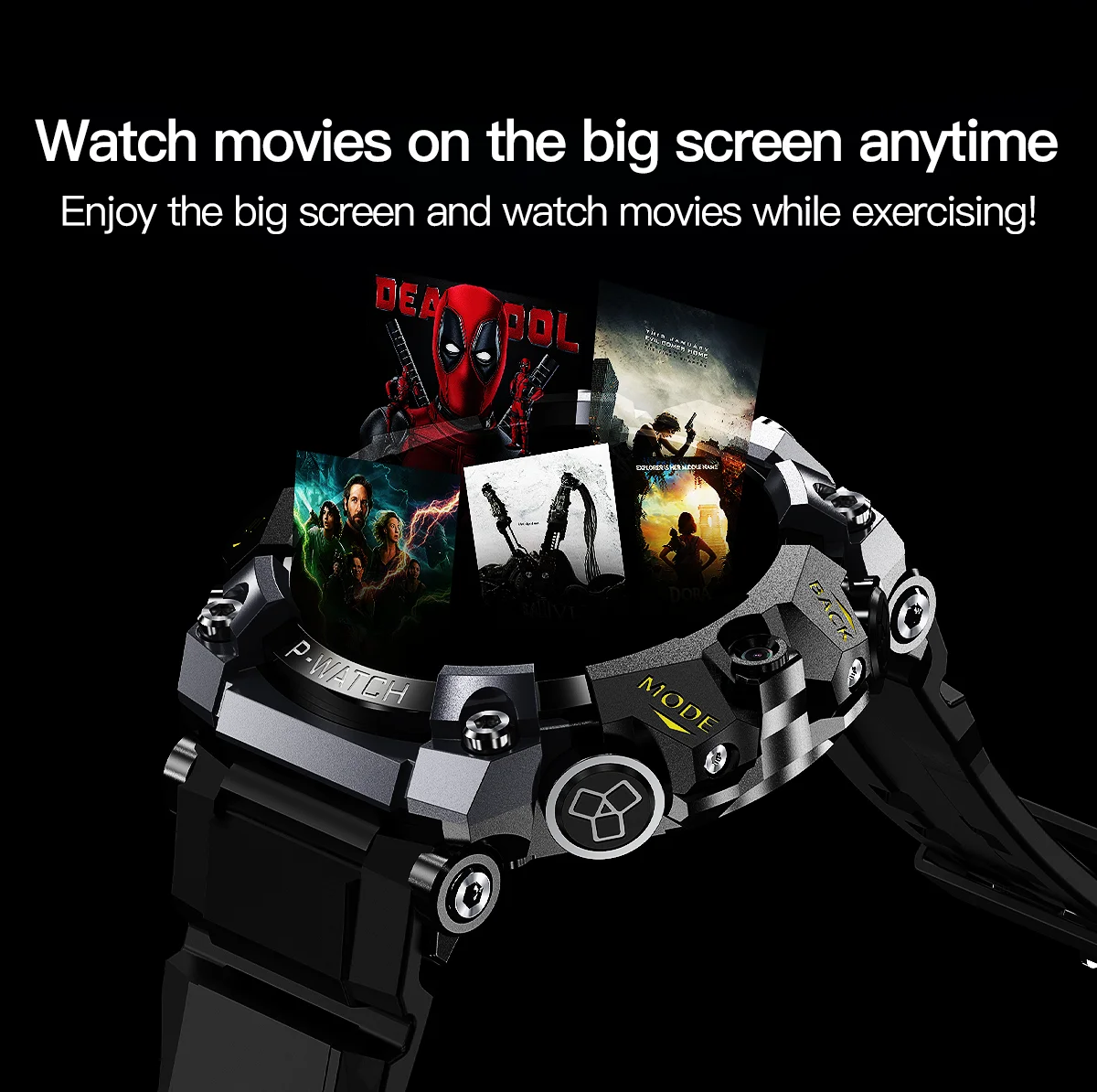 GoldenSpike 4G Sim Card Smart Watch 200W+800W Dual Camera GPS tracking Video Calling Android Watch Phone Wifi Connect Download