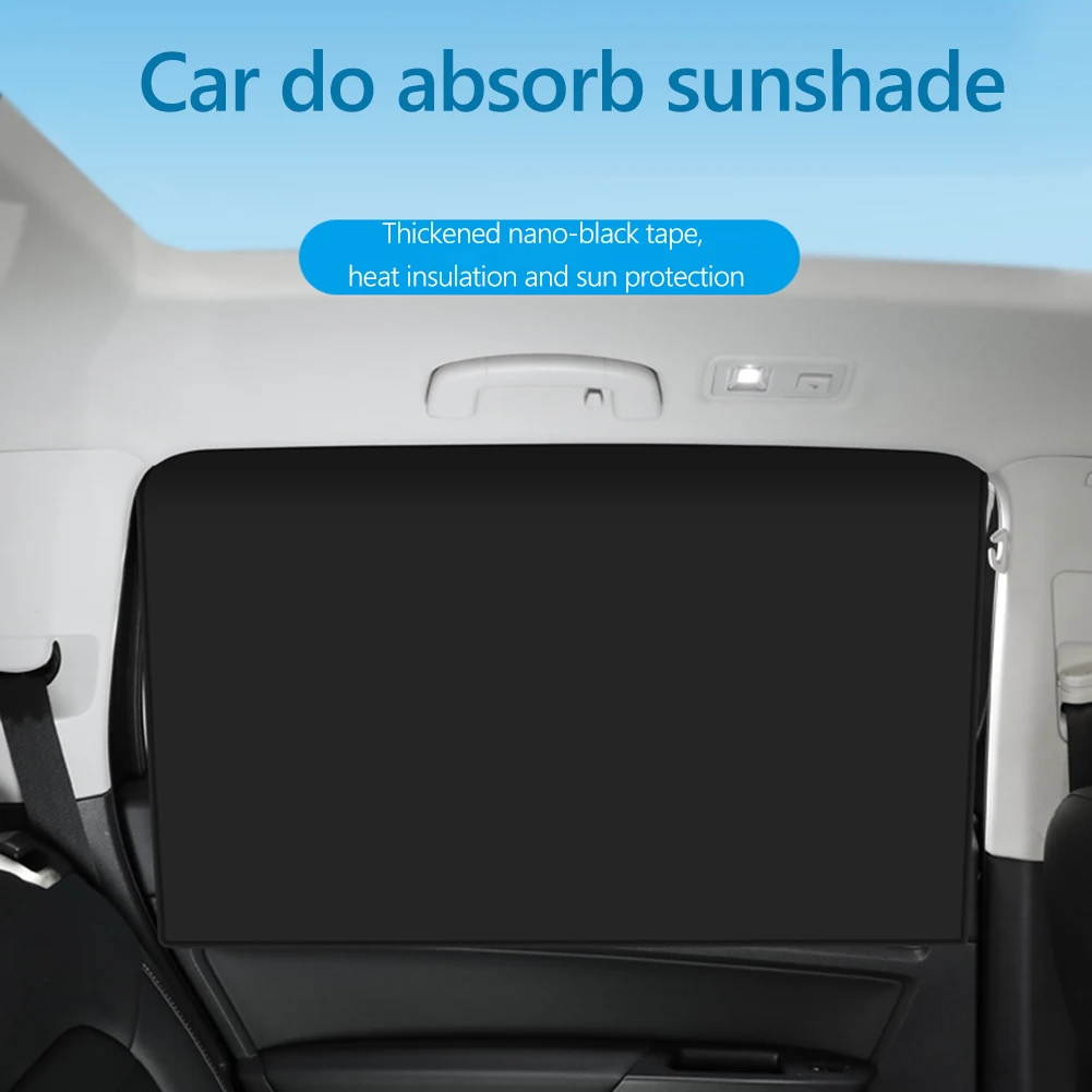 2PCS Car Sunshade Curtains Summer Protection Window Magnetic Suction Sunshade Side Window Cover Sun Visor Front Rear Auto