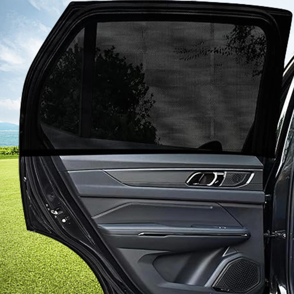 Rear Side Window Sunshade Cover Repellent Mosquito Mesh Net Car Window Sunshade Rear Window Mesh Sun Visor Auto Accessories