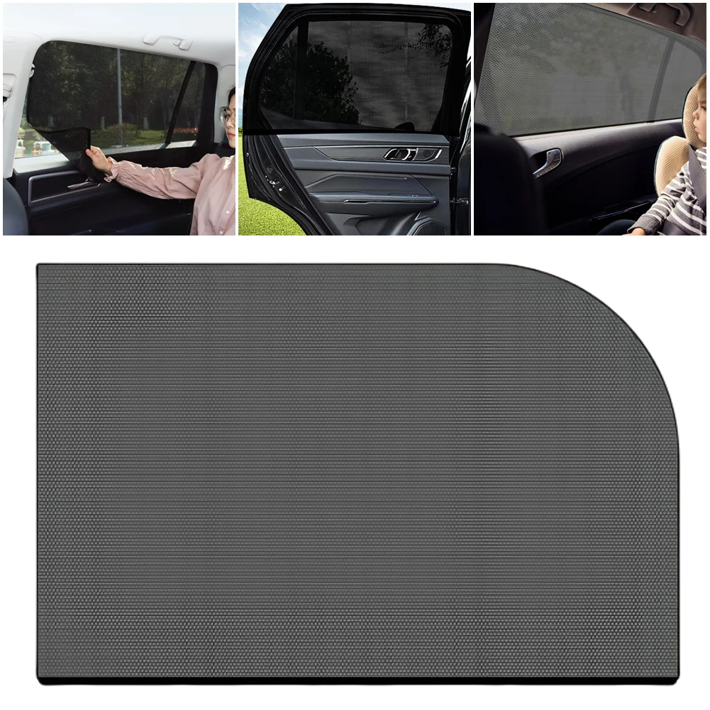 Rear Side Window Sunshade Cover Repellent Mosquito Mesh Net Car Window Sunshade Rear Window Mesh Sun Visor Auto Accessories