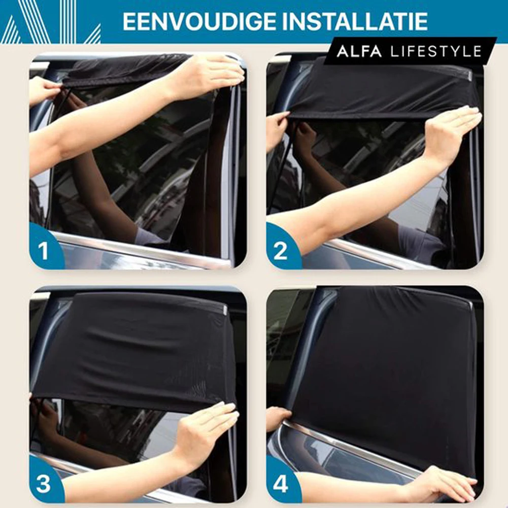 Rear Side Window Sunshade Cover Repellent Mosquito Mesh Net Car Window Sunshade Rear Window Mesh Sun Visor Auto Accessories