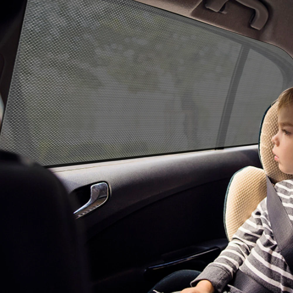 Rear Side Window Sunshade Cover Repellent Mosquito Mesh Net Car Window Sunshade Rear Window Mesh Sun Visor Auto Accessories