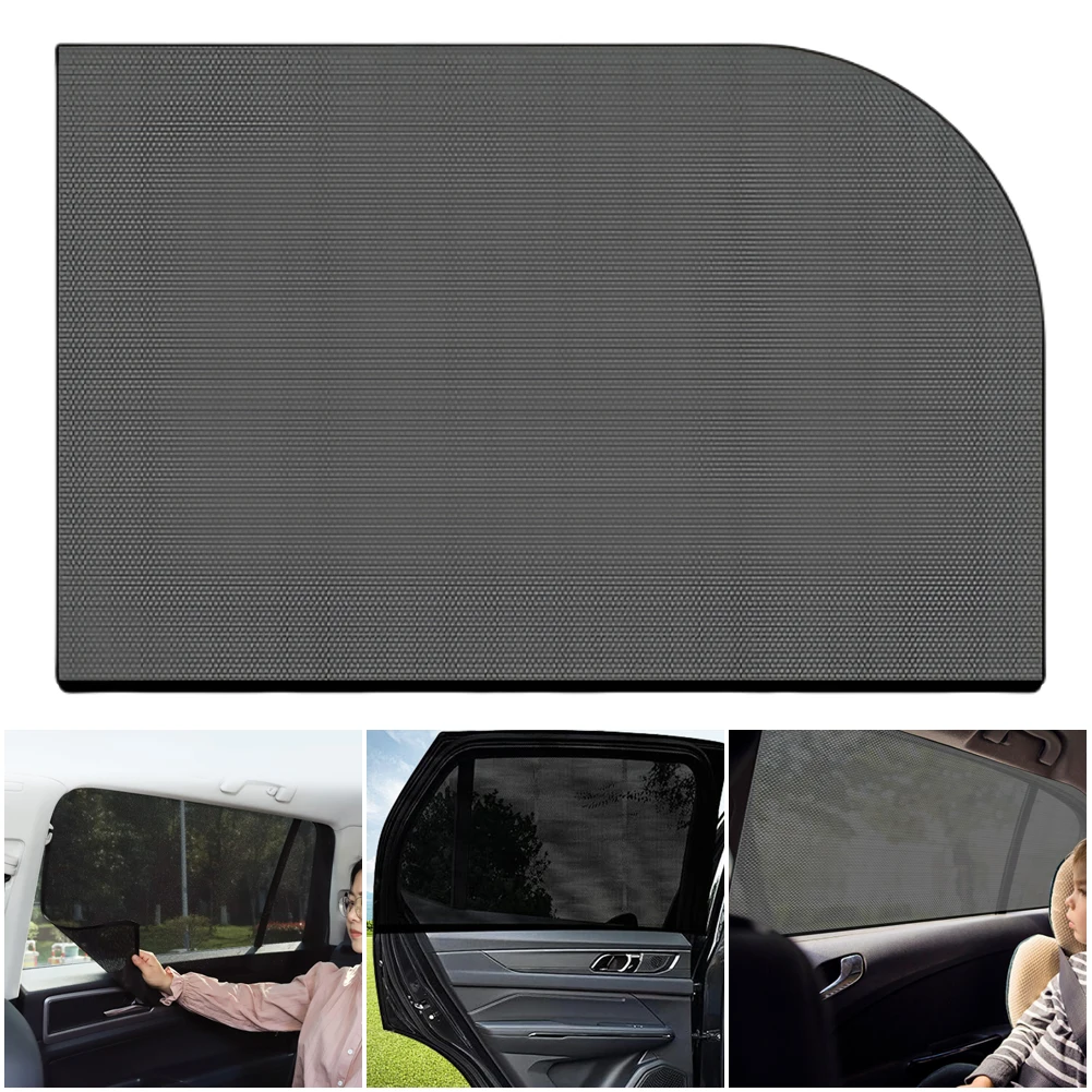 Rear Side Window Sunshade Cover Repellent Mosquito Mesh Net Car Window Sunshade Rear Window Mesh Sun Visor Auto Accessories