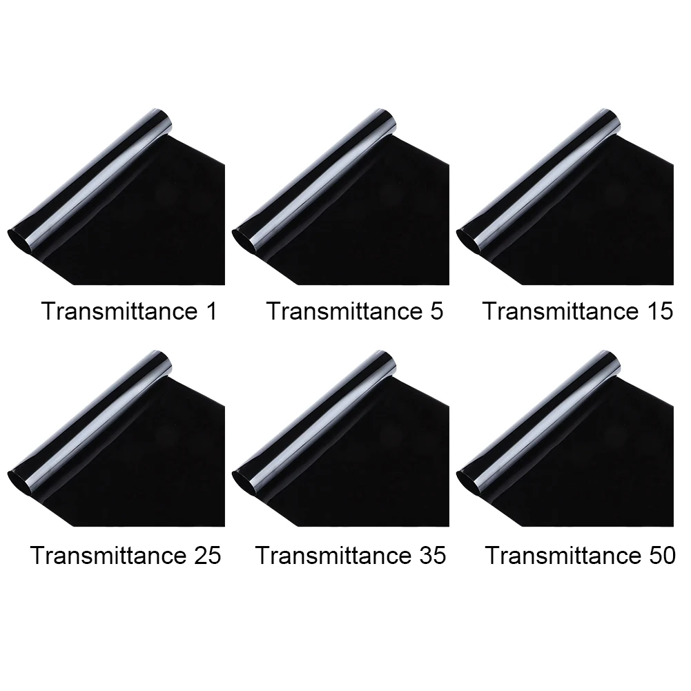 1/2 Set Sun Shading Film Car Glass Tinting Film Window Tinting Film 1/5/15/25/35/50 Percent Glass for Car UV Protection