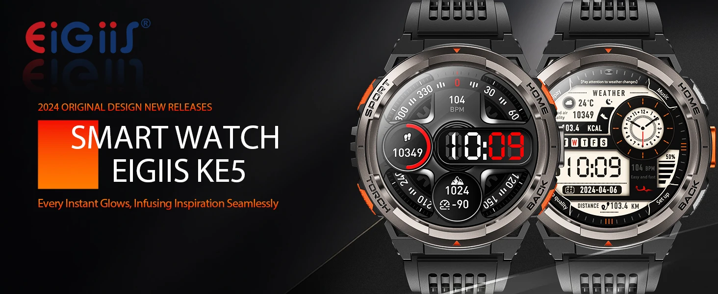 Smart Watch KE5 2024 3ATM Waterproof Original Design Sports Watch With Compass And Altitude Barometer Flashlight Call Smart Watch KE5 2024 3ATM Waterproof Original Design Sports Watch With Compass And Altitude Barometer Flashlight Call
